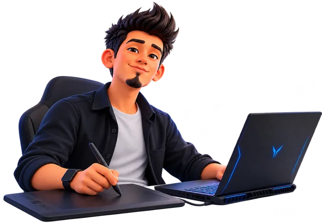 Desarrollador web de TECnovedades trabajando en su laptop