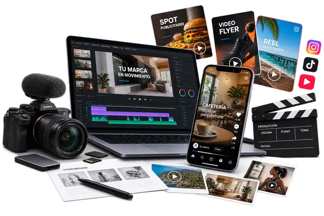 Producción audiovisual de TECnovedades: spots, video flyers y reels para redes