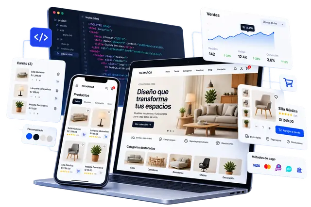 Página web y tienda virtual responsive diseñadas por TECnovedades