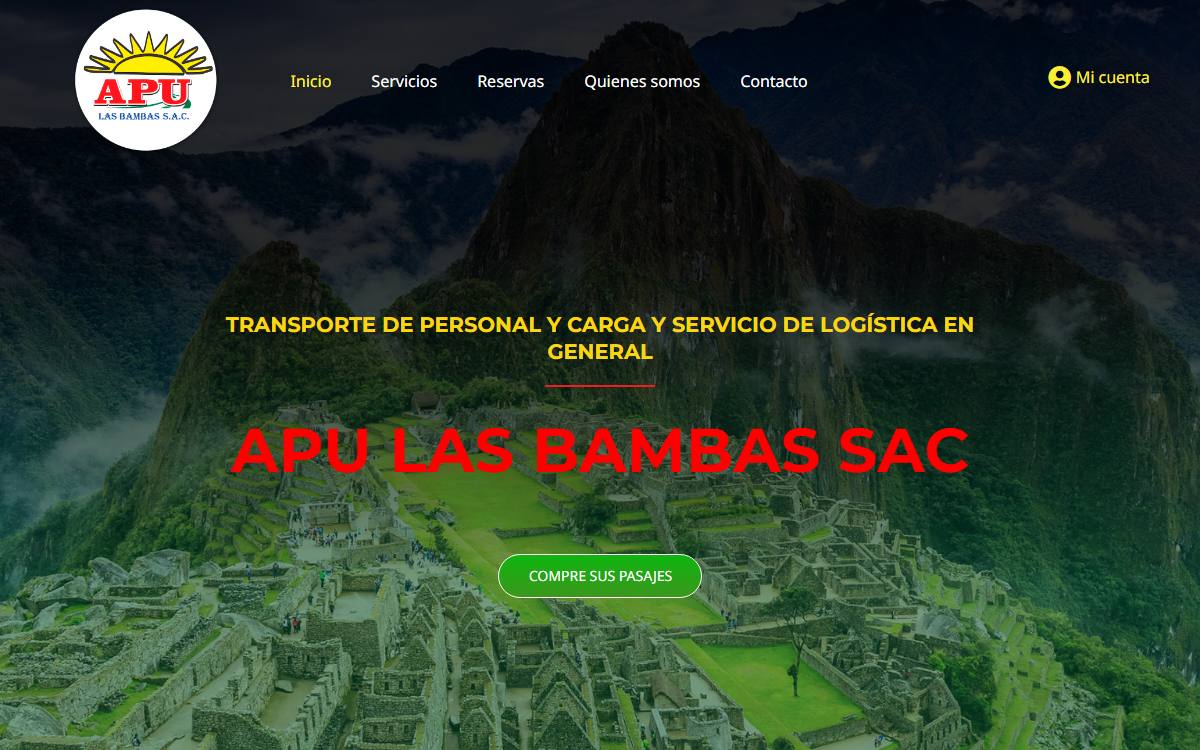 Diseño de página web profesional en Lima para apulas bambas