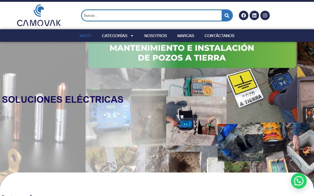 Diseño de página web profesional en Lima para camovak