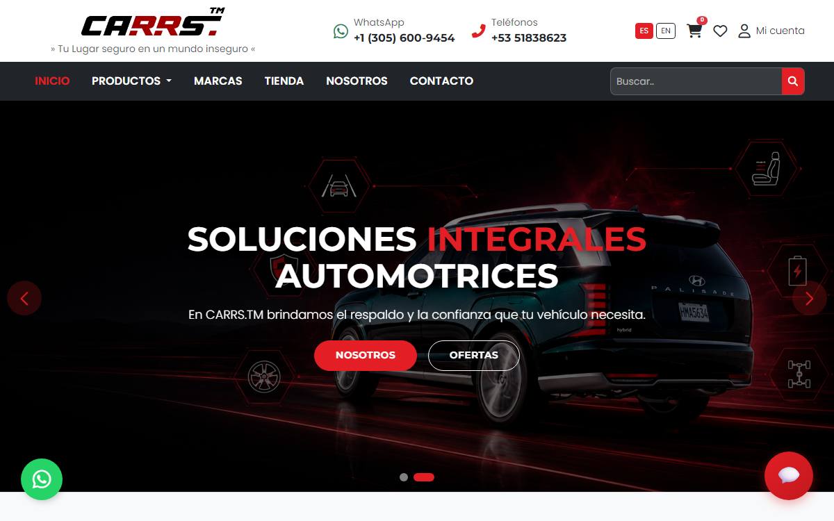 Diseño de página web profesional en Lima para carr stm