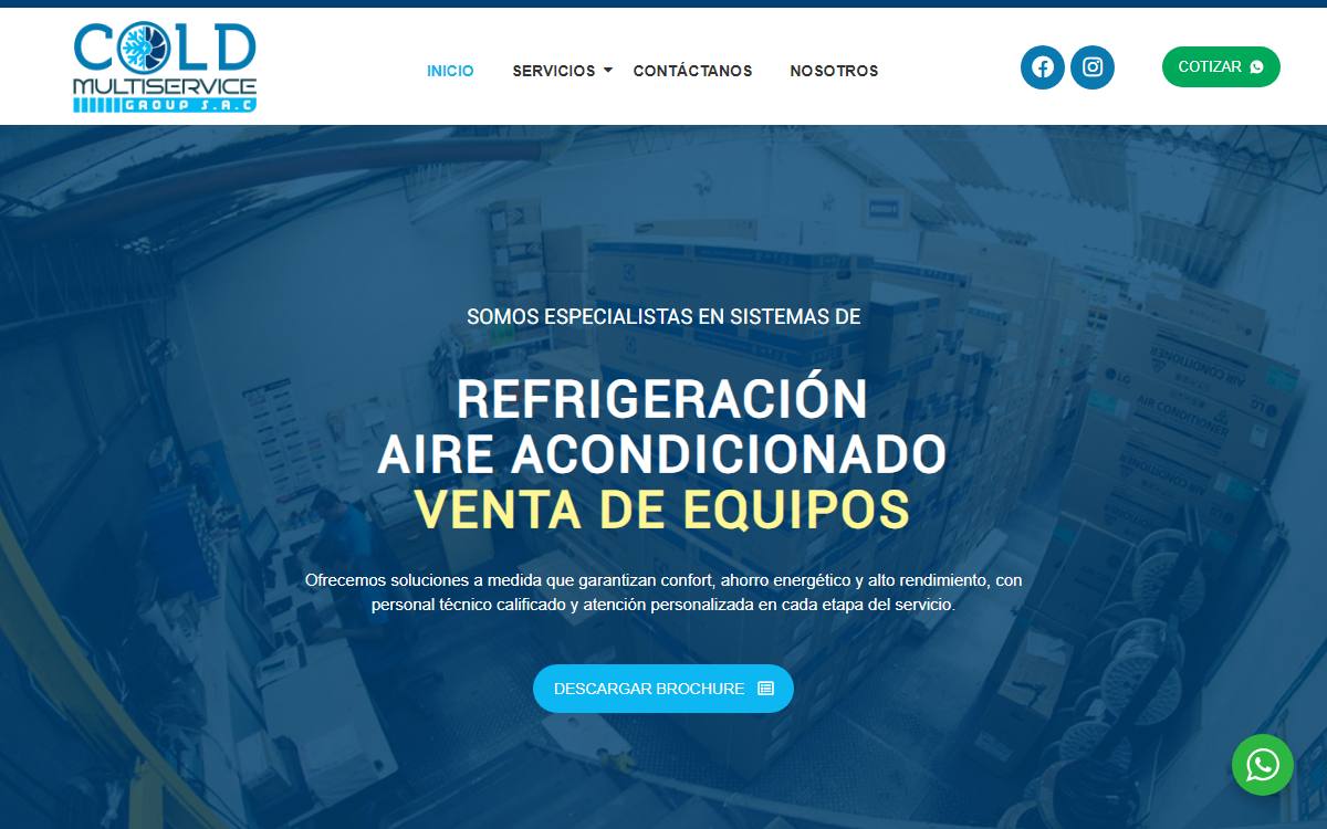 Diseño de página web profesional en Lima para cmg peru