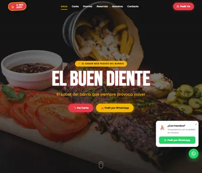 Ejemplo de catálogo digital para restaurantes: El Buen Diente